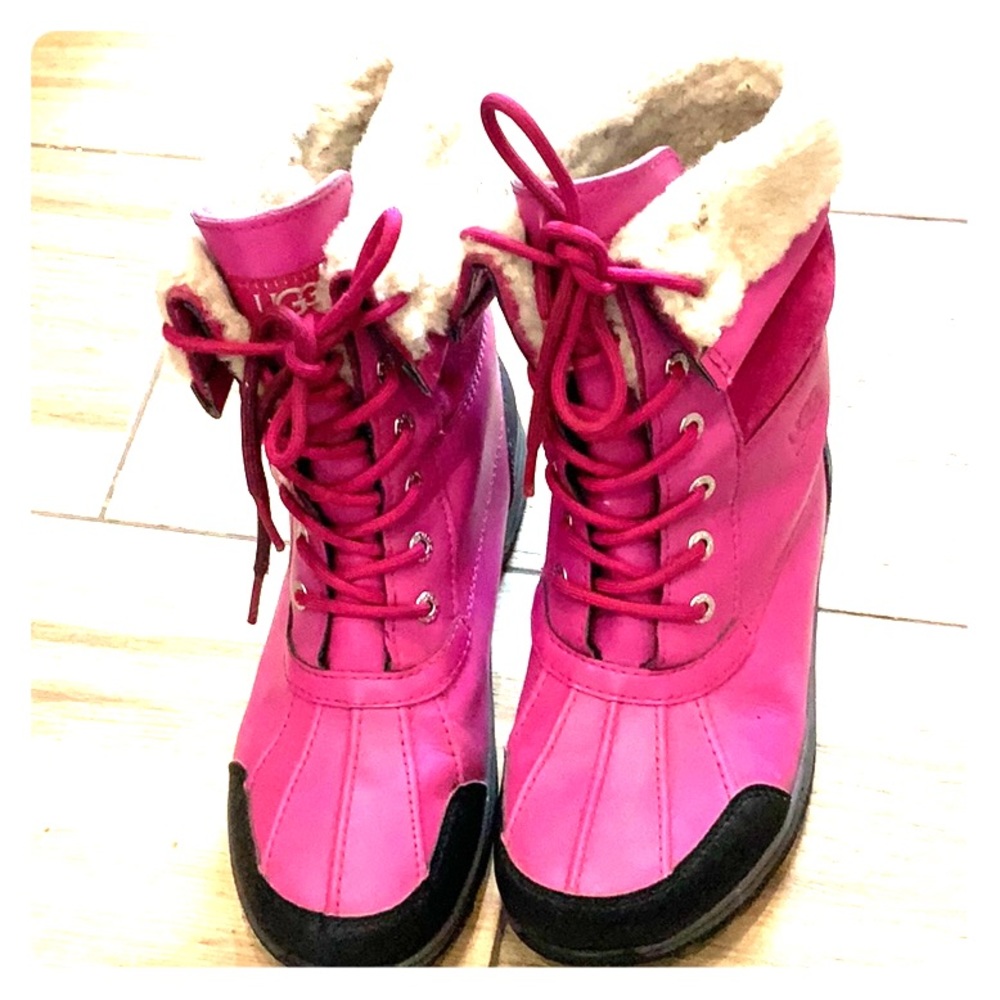 Ugg waterproof pink winter boots size 6